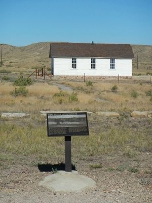 Fort Steele Schoolhouse Marker image. Click for full size.