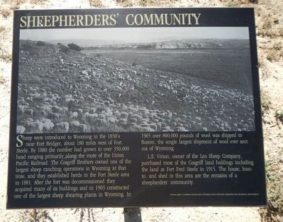 Sheepherder's Community Marker. Click for full size. Sheepherder's Community Marker image. Click for full size.