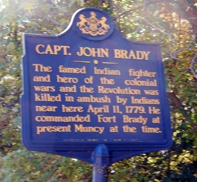 Capt. John Brady Marker image. Click for full size.