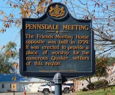 Pennsdale Meeting Marker. Click for full size. Pennsdale Meeting Marker image. Click for full size.