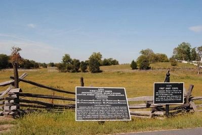 First Army Corps Marker (Left) image. Click for full size.