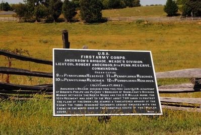 First Army Corps Marker. Click for full size. First Army Corps Marker image. Click for full size.