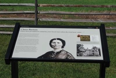 Clara Barton Marker. Click for full size. Clara Barton Marker image. Click for full size.