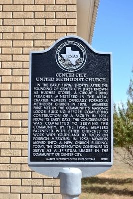 Center City United Methodist Church Marker image. Click for full size.