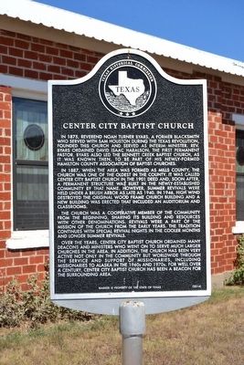 Center City Baptist Church Marker. Click for full size. Center City Baptist Church Marker image. Click for full size.