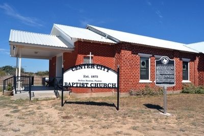 Center City Baptist Church Marker image. Click for full size.