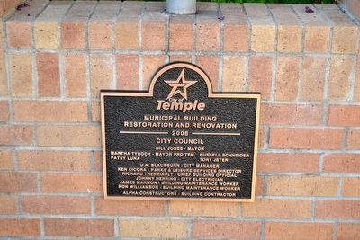 Plaque under the Texas Forestry Association Marker image. Click for full size.