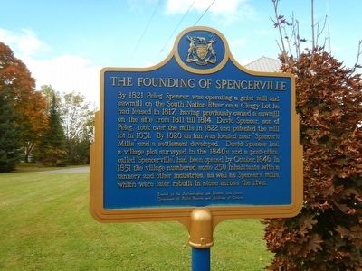 The Founding of Spencerville Marker image. Click for full size.