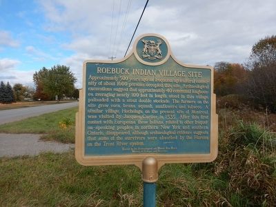 Roebuck Indian Village Site Marker image. Click for full size.