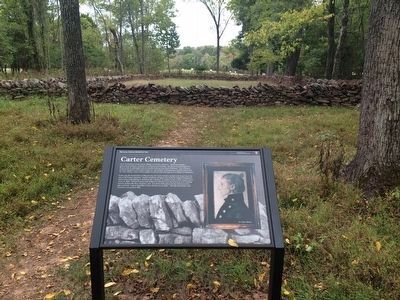 View of the Carter Cemetery and Marker image. Click for full size.