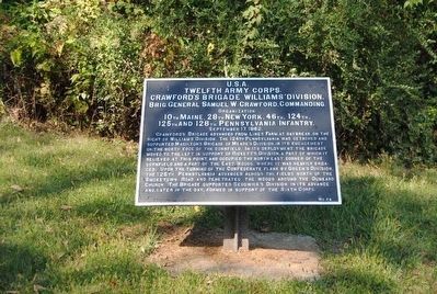 Twelfth Army Corps Marker. Click for full size. Twelfth Army Corps Marker image. Click for full size.