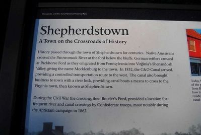 Shepherdstown Marker. Click for full size. Shepherdstown Marker image. Click for full size.
