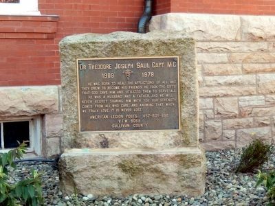 Dr. Theodore Joseph Saul, Capt. M.C. Marker. Click for full size. Dr. Theodore Joseph Saul, Capt. M.C. Marker image. Click for full size.