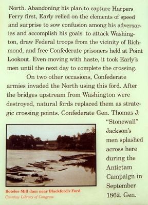Blackford's Ford Marker. Click for full size. Blackford's Ford Marker image. Click for full size.