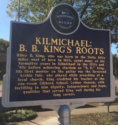 Kilmichael: B.B. King's Roots Marker (Front) image. Click for full size.