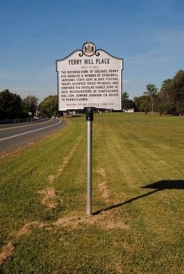 Ferry Hill Place Marker<br>At its New Location image. Click for full size.