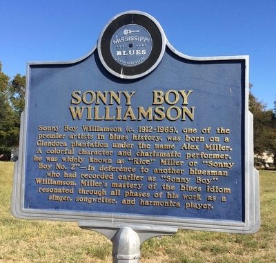 Sonny Boy Williamson Marker (Front). Click for full size. Sonny Boy Williamson Marker (Front) image. Click for full size.