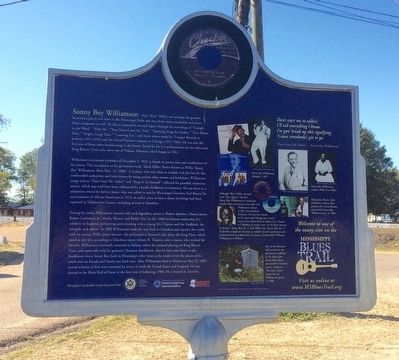 Sonny Boy Williamson Marker (Rear). Click for full size. Sonny Boy Williamson Marker (Rear) image. Click for full size.