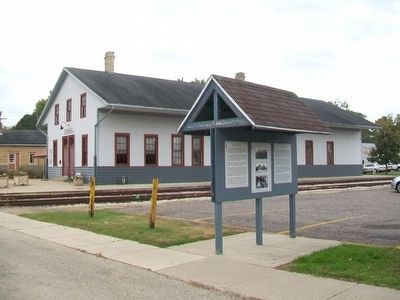 The Mazomanie Depot and The Branch Line Markers image. Click for full size.