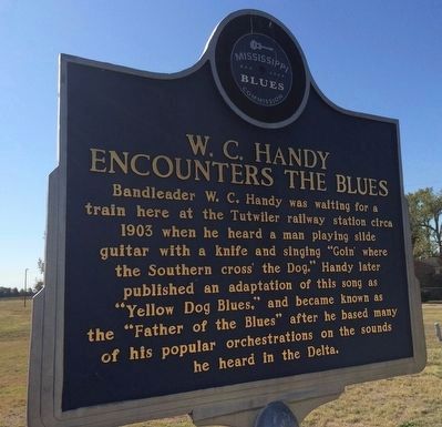 W.C. Handy Encounters the Blues Marker (Front) image. Click for full size.