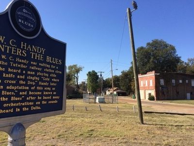View of marker looking south on 2nd Street.. Click for full size. View of marker looking south on 2nd Street. image. Click for full size.