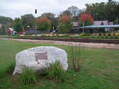 The Flag on the Bluff and Marker. Click for full size. The Flag on the Bluff and Marker image. Click for full size.