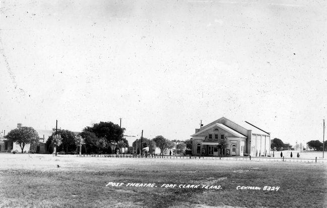 Fort Clark Post Theater. Click for full size. Fort Clark Post Theater image. Click for full size.