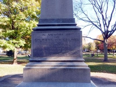 Soldiers and Sailors Memorial Marker. Click for full size. Soldiers and Sailors Memorial Marker image. Click for full size.