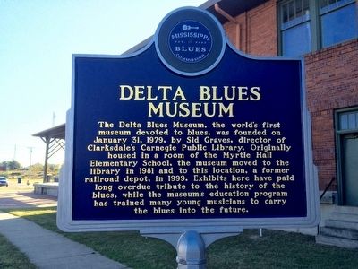 Delta Blues Museum Marker (Front). Click for full size. Delta Blues Museum Marker (Front) image. Click for full size.
