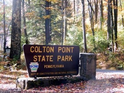 Sign at entrance to the park. Click for full size. Sign at entrance to the park image. Click for full size.