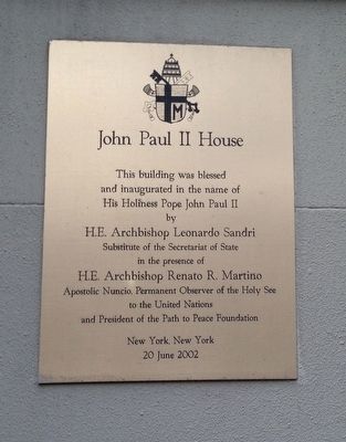 John Paul II House Marker image. Click for full size.