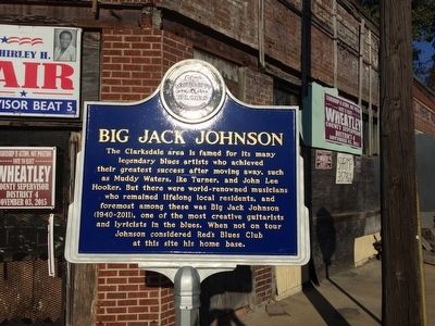 Big Jack Johnson Marker (Front). Click for full size. Big Jack Johnson Marker (Front) image. Click for full size.
