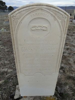 Gravestone of James P. Glass image. Click for full size.