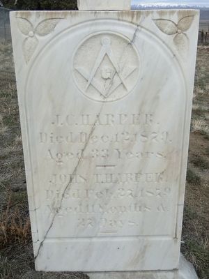 Gravestone of J.C. & John T. Harper image. Click for full size.