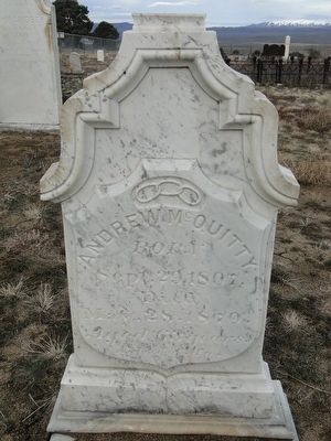 Gravestone of Andrew McQuitty image. Click for full size.