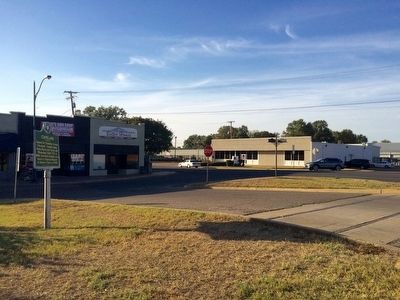 View of marker towards Cotton Row and East Sunflower Road.. Click for full size. View of marker towards Cotton Row and East Sunflower Road. image. Click for full size.