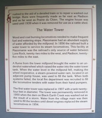 The Turntable, The Engine House, The Water Tower Marker image. Click for full size.