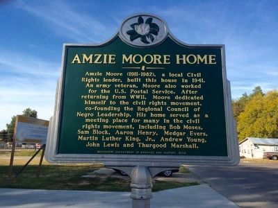 Amzie Moore Home Marker image. Click for full size.