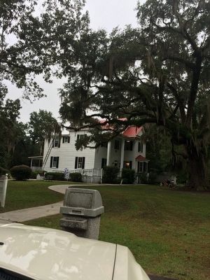 Southern Live Oak Tree & Frampton Plantation Visitor Center image. Click for full size.
