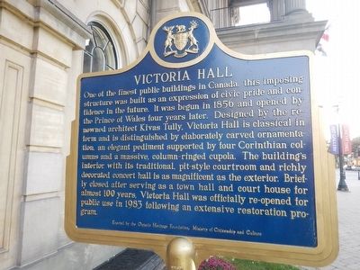 Victoria Hall Marker image. Click for full size.