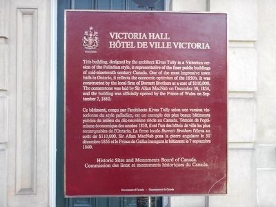 Victoria Hall Marker. Click for full size. Victoria Hall Marker image. Click for full size.