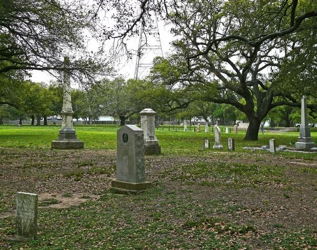 Cemetery on the Site of the Battle of San Jancinto. Click for full size. Cemetery on the Site of the Battle of San Jancinto image. Click for full size.