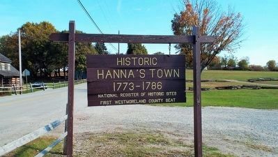 Site of Historic Hanna's Town image. Click for full size.