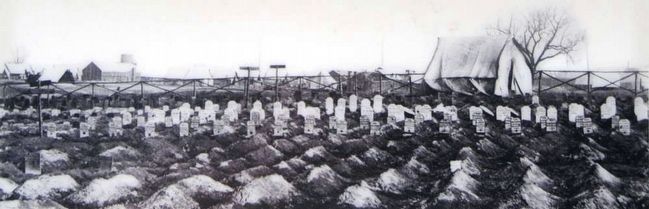 Soldiers' Graves Near General Hospital, City Point, Va., c. 1863 image. Click for full size.