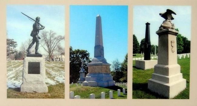 National Cemetery Monuments image. Click for full size.