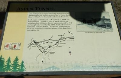 Aspen Tunnel Marker. Click for full size. Aspen Tunnel Marker image. Click for full size.