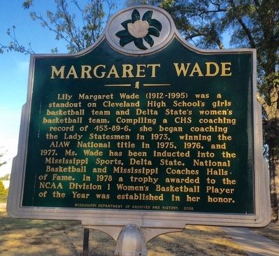 Margaret Wade Marker. Click for full size. Margaret Wade Marker image. Click for full size.
