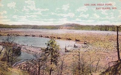 <i>Log Jam, Dells Pond, Eau Claire, Wis.</i>. Click for full size. <i>Log Jam, Dells Pond, Eau Claire, Wis.</i> image. Click for full size.
