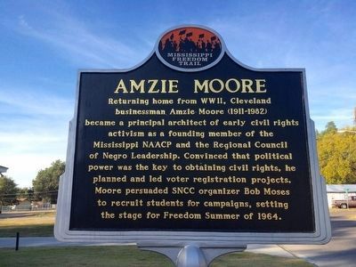 Amzie Moore Marker (Front). Click for full size. Amzie Moore Marker (Front) image. Click for full size.