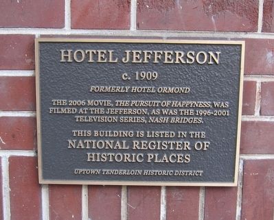 Jefferson Hotel Marker image. Click for full size.